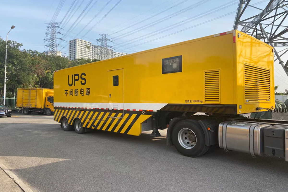 乐平发电机租赁施工现场